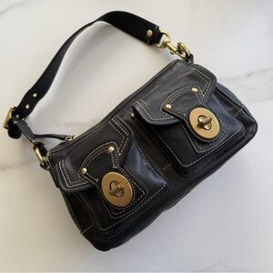 Black Leather Shoulder Bag